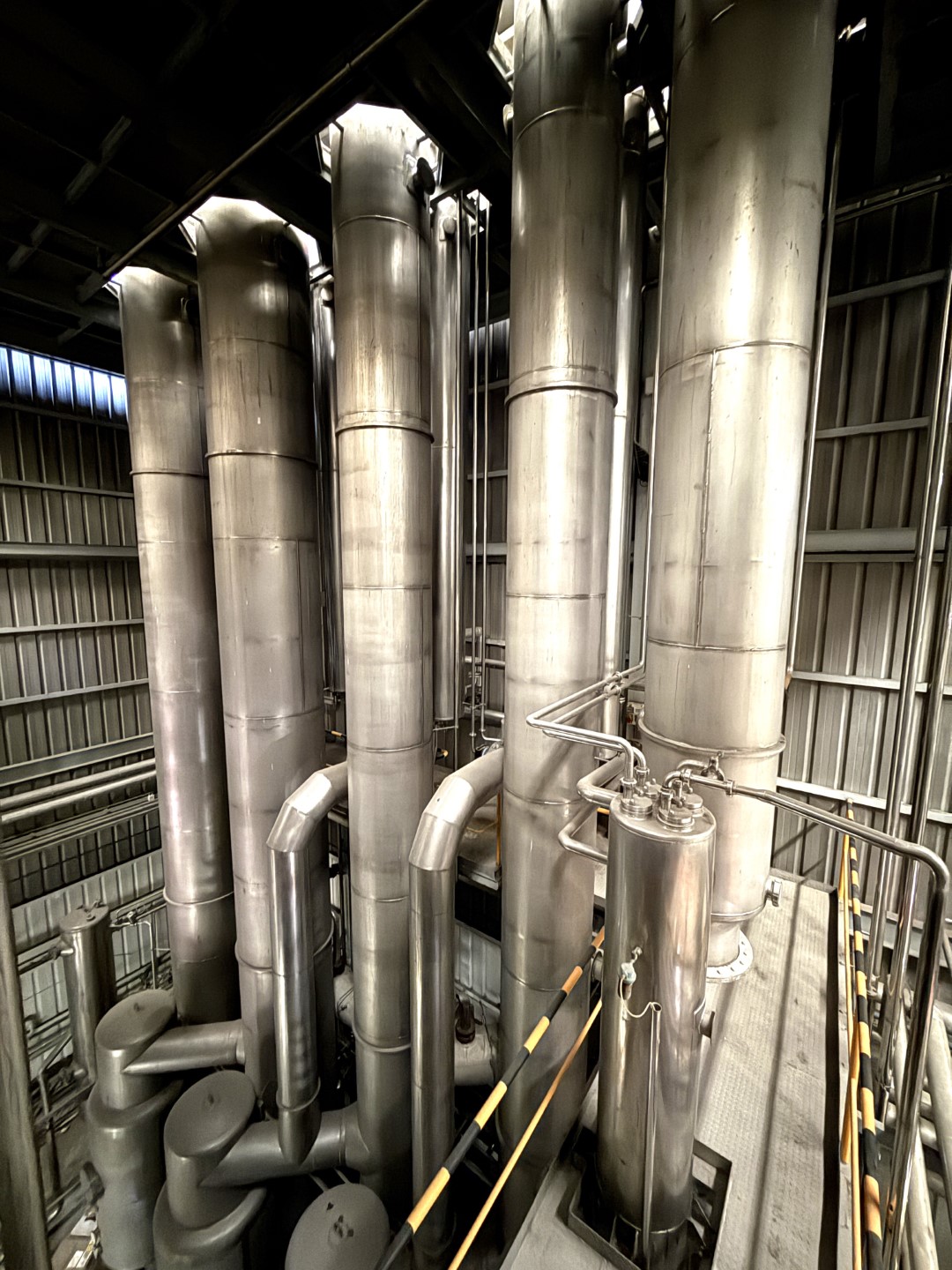 Used Complete GEA Niro Atomizer powder plant with 4-Effect TVR Evaporator, Spray Dryer, Fluidbed Dryer, Cyrstallisation tanks and filling station