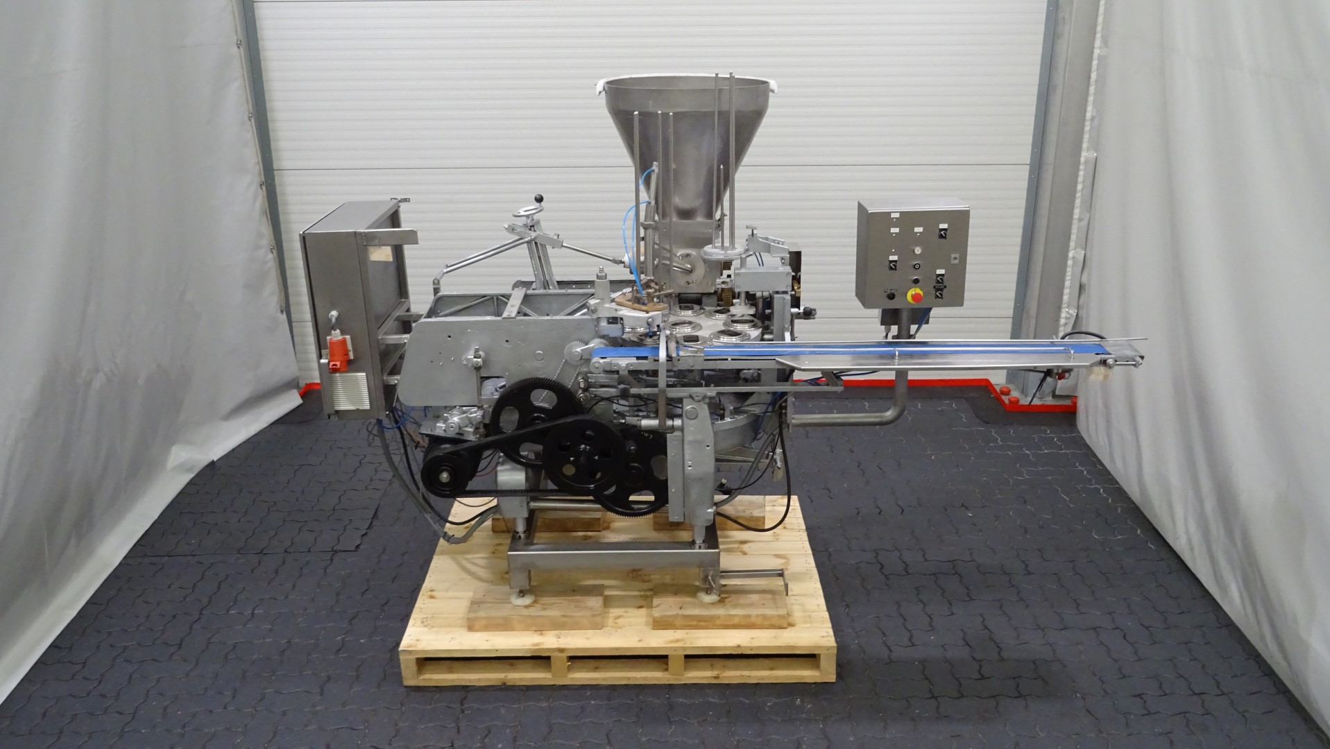 Used Cup filling + lidding machine for Butter Benhil Copparapid 8205