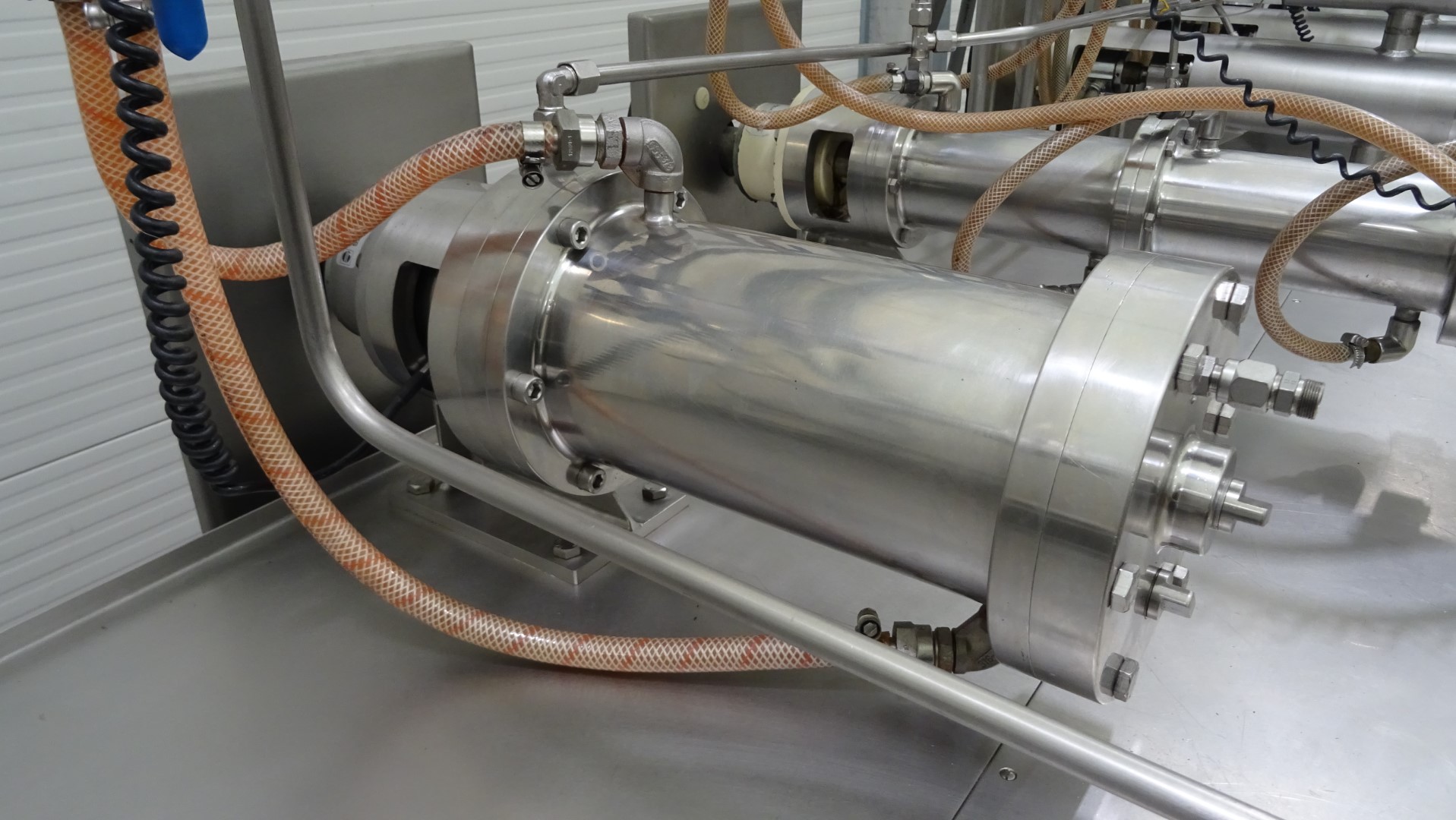 Used Margarine Pilot Plant - Gerstenberg & Agger HP Pump + Perfector 3x57 + Pin rotor + Inverter and Cooling Unit R22