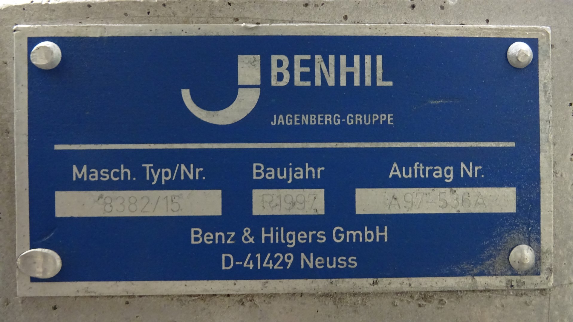 Used Foil wrapping machine for Butter Benhil Multipack 8382