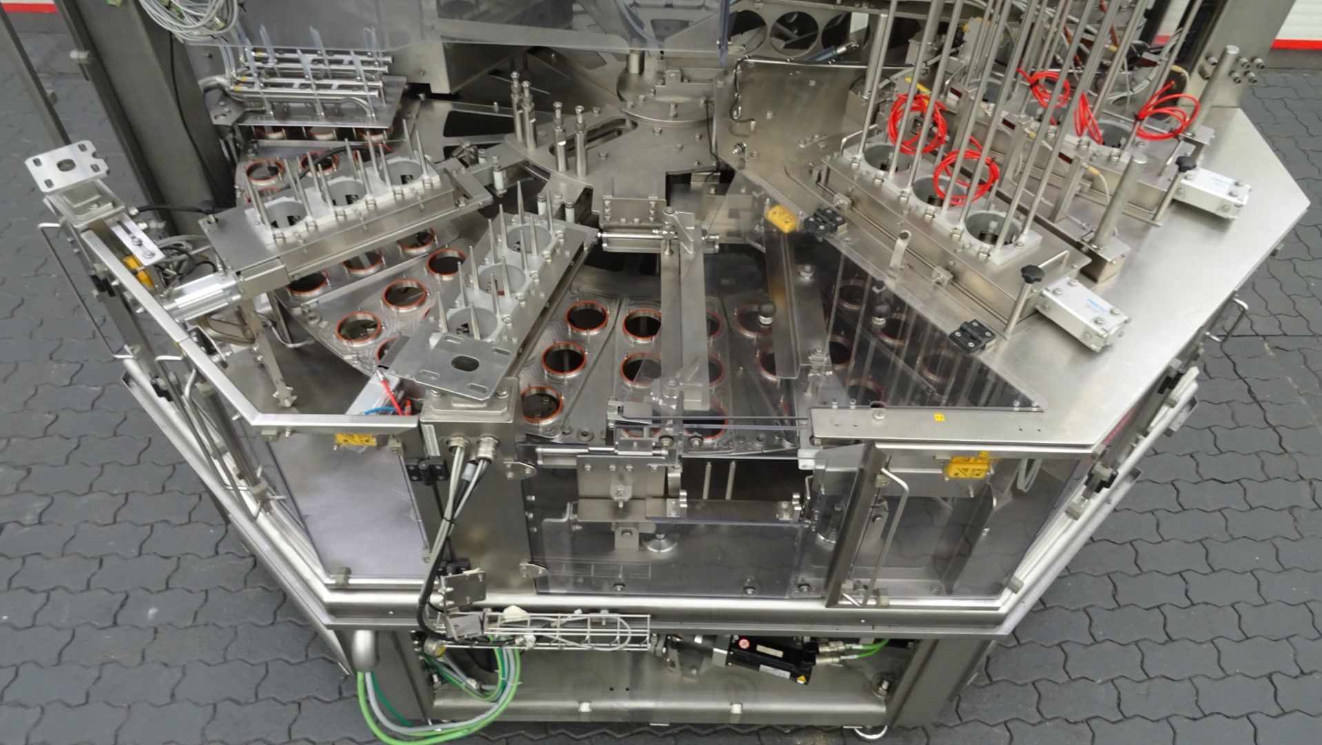 Used Aseptic cup filling, sealing and snap cap machine - Waldner Dosomat 16.6AS