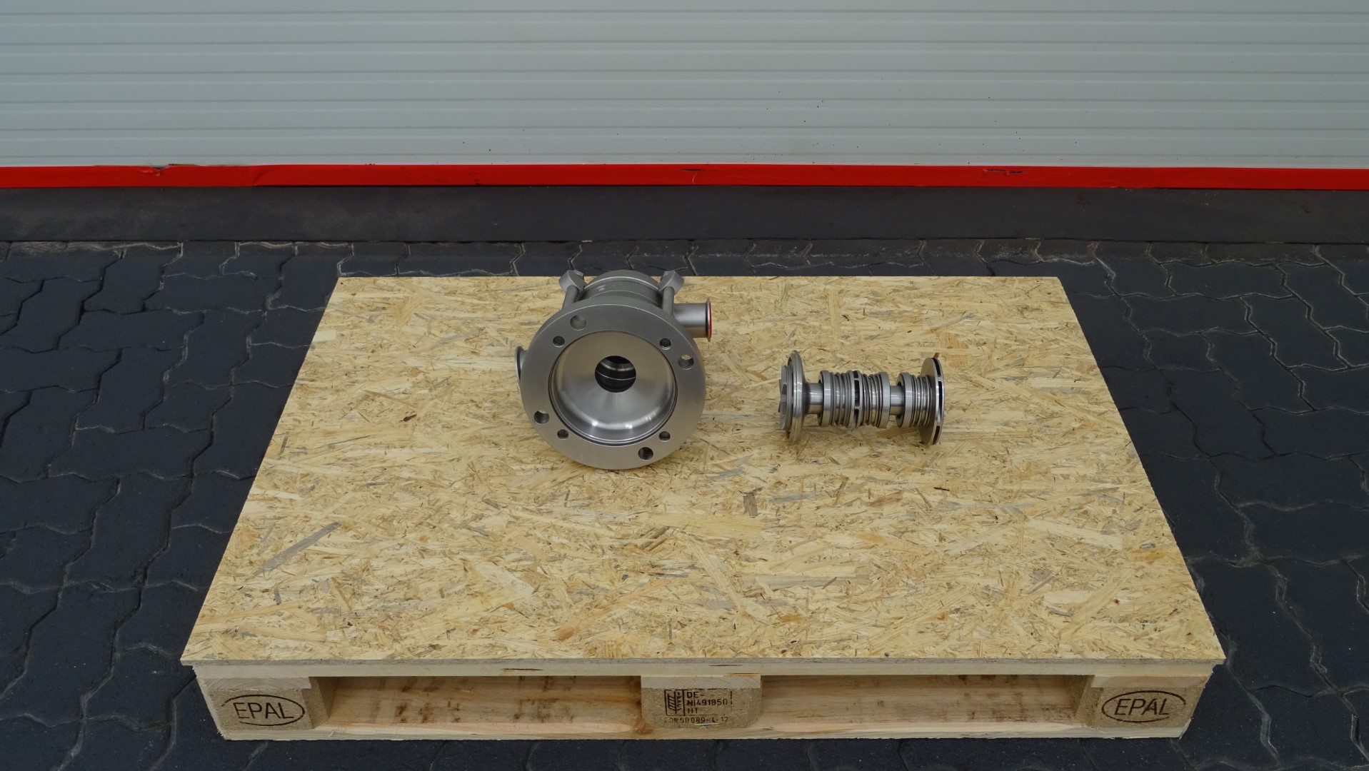 Used Unused Complete Outlet Triclamp including Outlet Pipe + Sleeves + Impellors Tetra Pak BM618 / BM714 Bactofuge