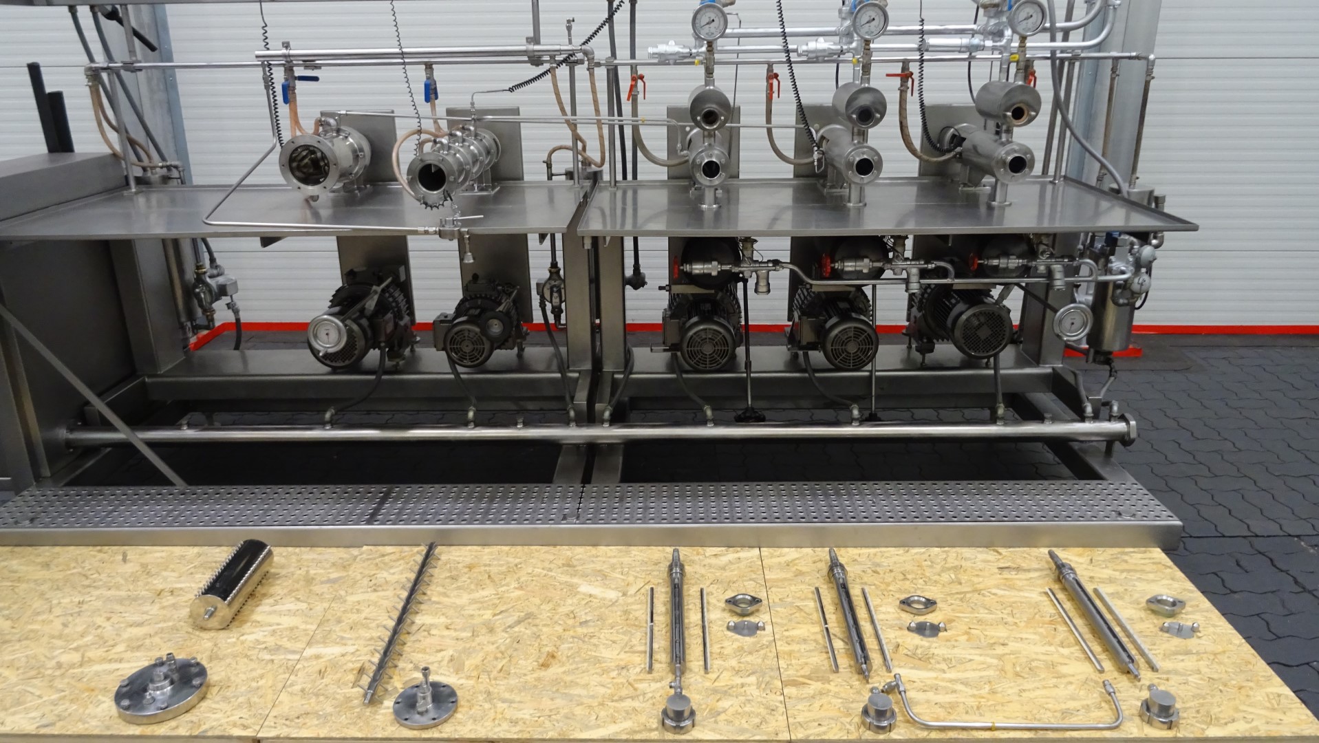 Used Margarine Pilot Plant - Gerstenberg & Agger HP Pump + Perfector 3x57 + Pin rotor + Inverter and Cooling Unit R22