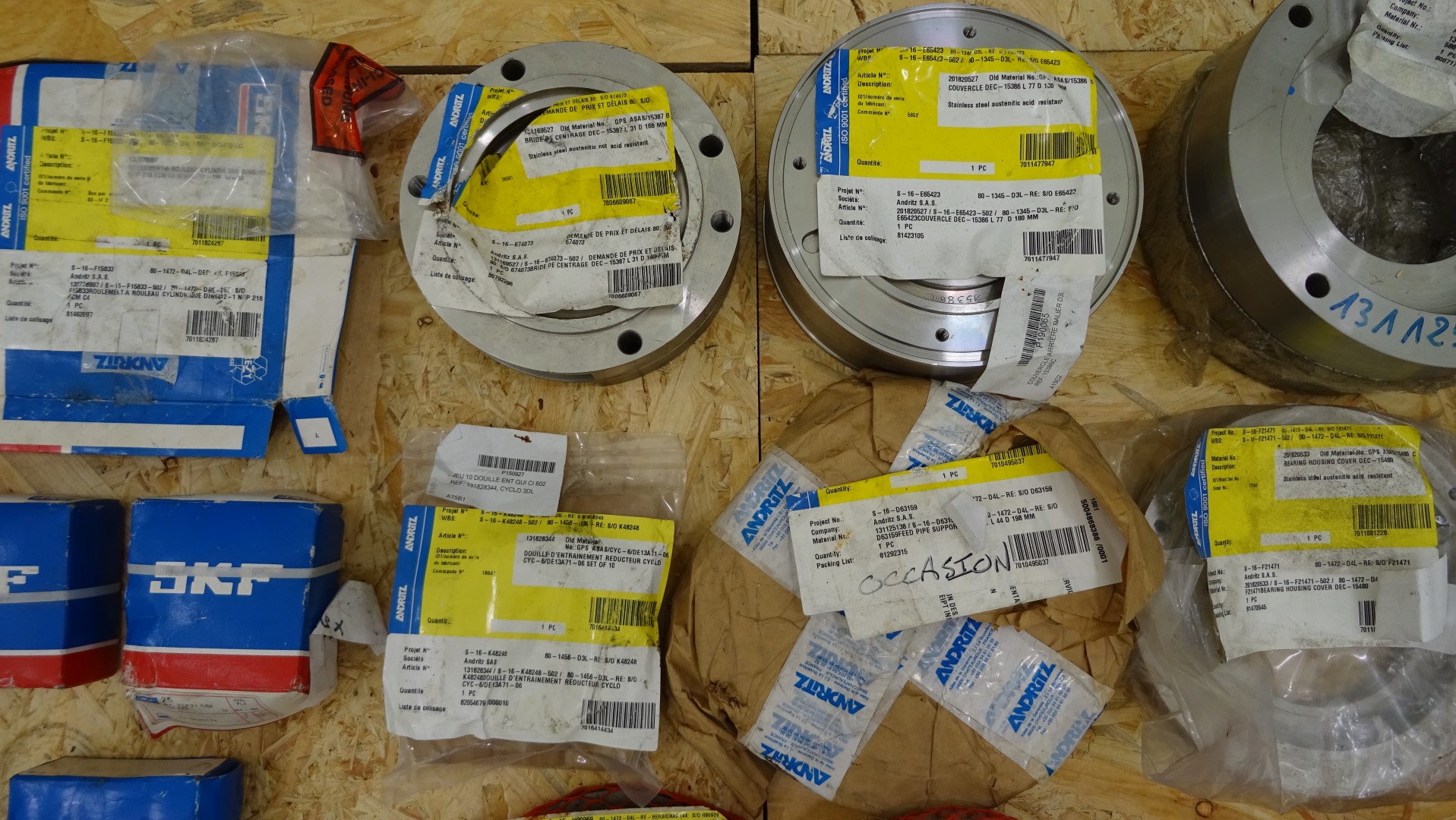 Used Big lot of Andritz Decanter Centrifuge spare parts