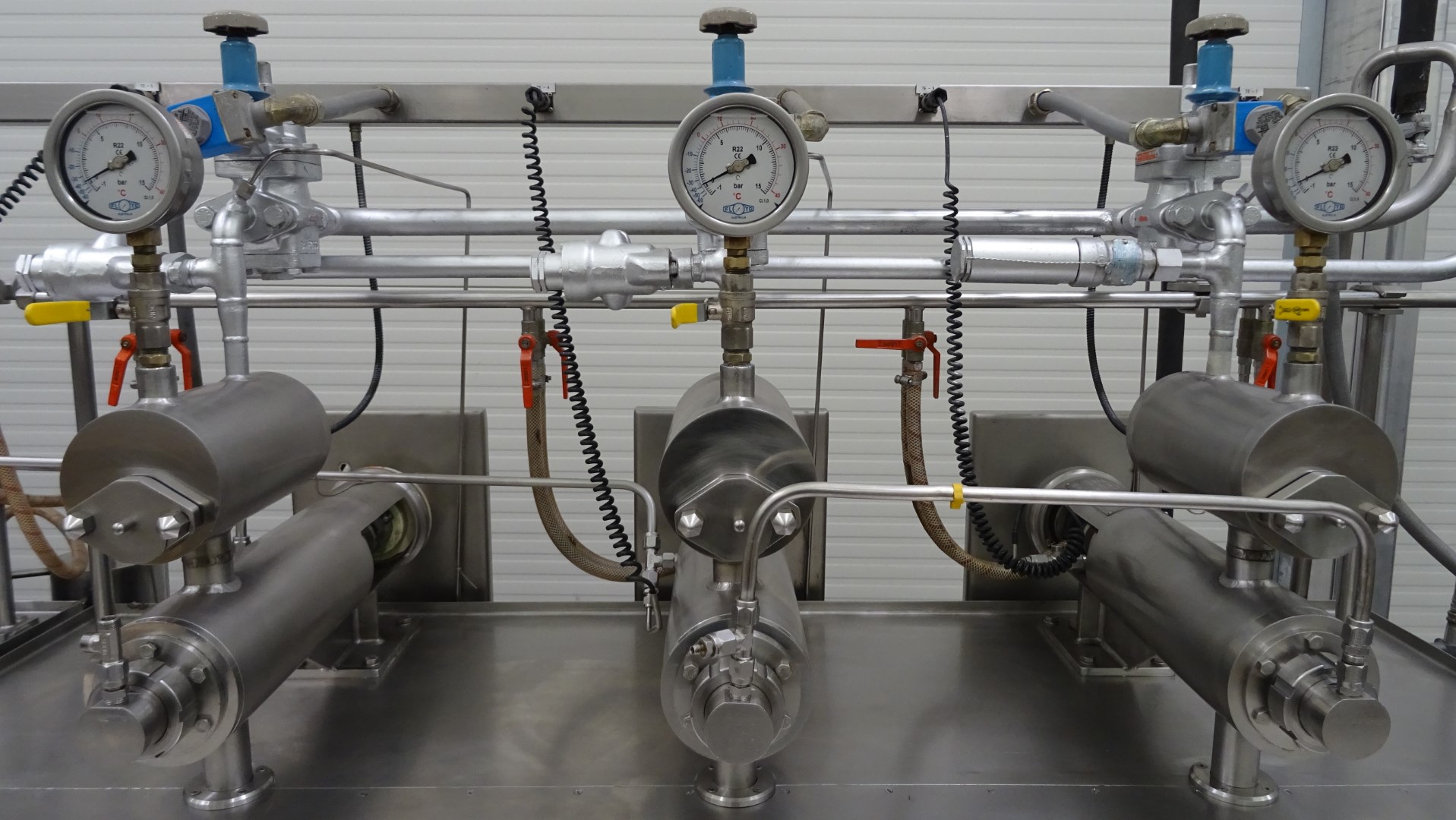 Used Margarine Pilot Plant - Gerstenberg & Agger HP Pump + Perfector 3x57 + Pin rotor + Inverter and Cooling Unit R22