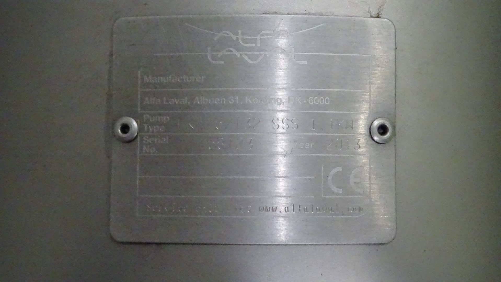 Used Sanitary Centrifugal Pump Alfa Laval LKH-5/132 SSS 1,1 kW