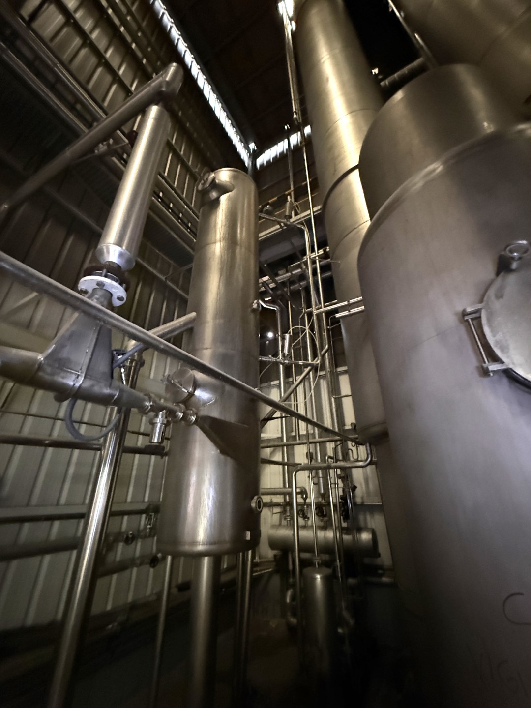 Used Complete GEA Niro Atomizer powder plant with 4-Effect TVR Evaporator, Spray Dryer, Fluidbed Dryer, Cyrstallisation tanks and filling station