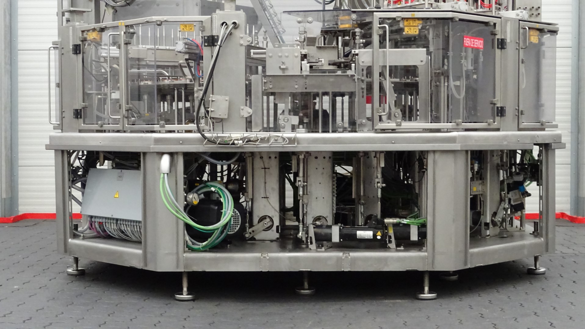 Used Aseptic cup filling, sealing and snap cap machine - Waldner Dosomat 16.6AS