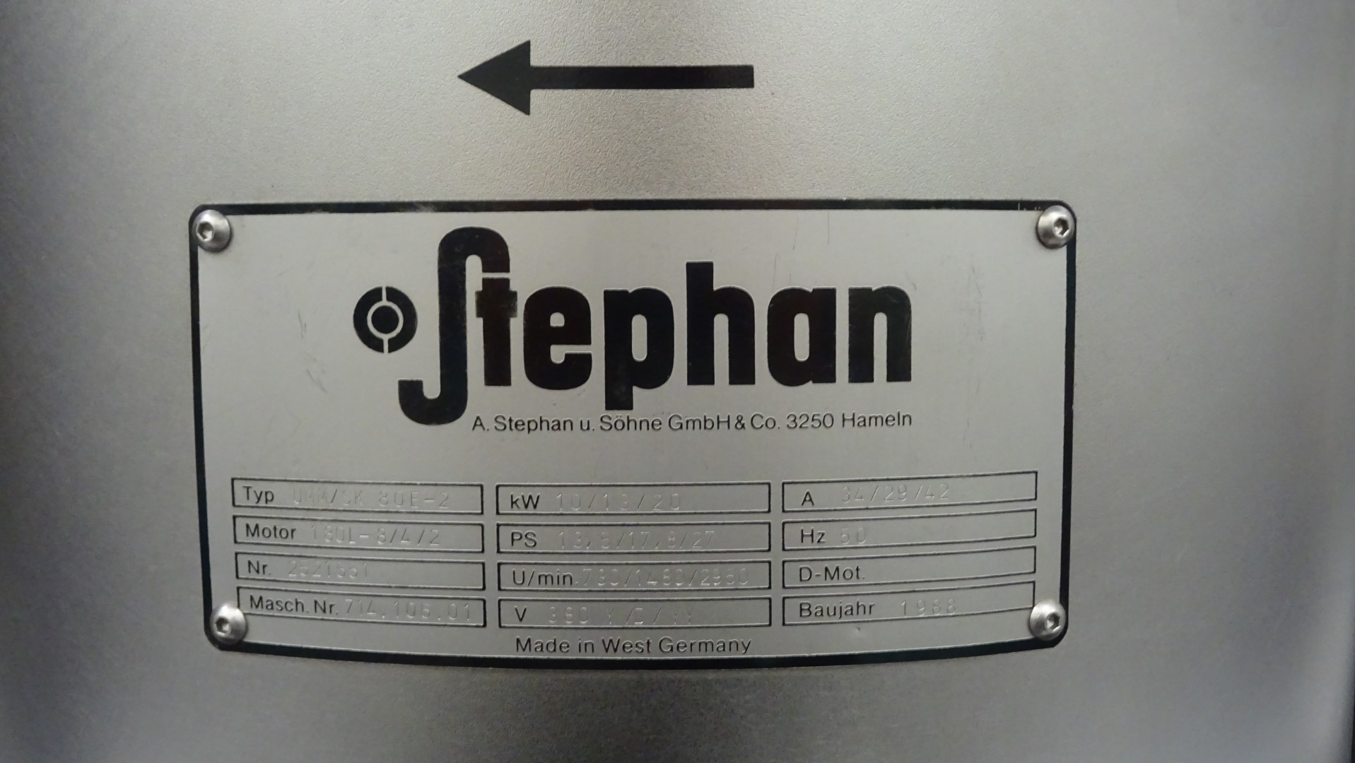 Used Universal Machine Stephan UMM/SK 80 E-2