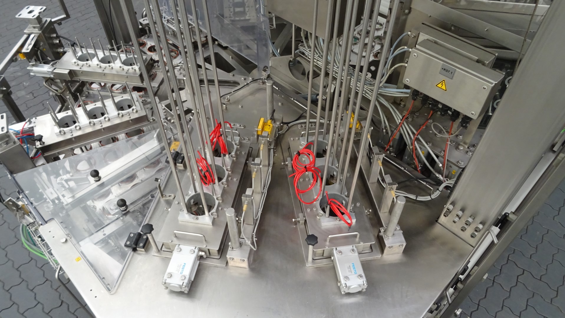 Used Aseptic cup filling, sealing and snap cap machine - Waldner Dosomat 16.6AS