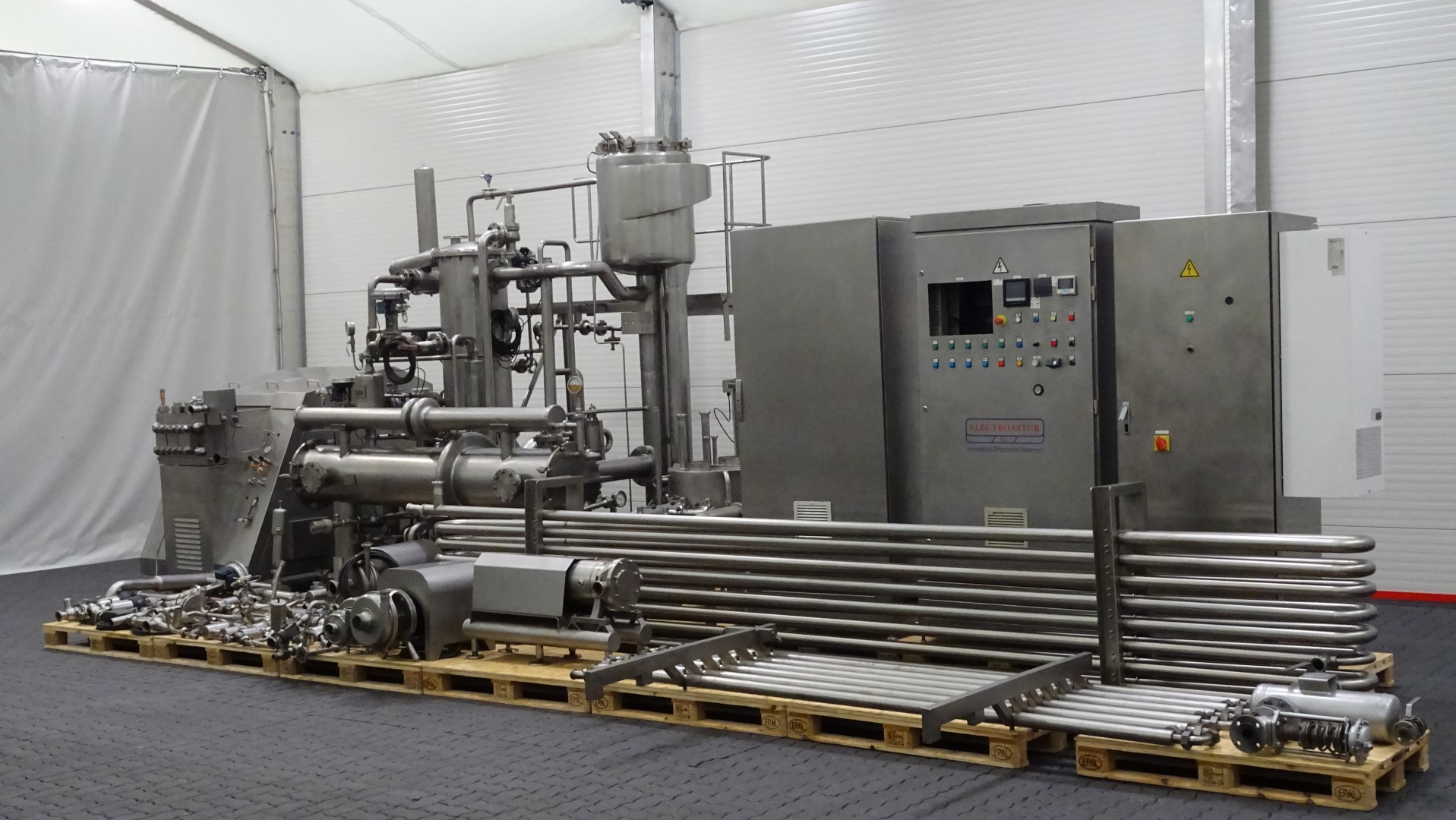 Used Direct steam injection (DSI) UHT with aseptic homogeniser - APV DSI + APV Gaulin MC 45-5TPSX