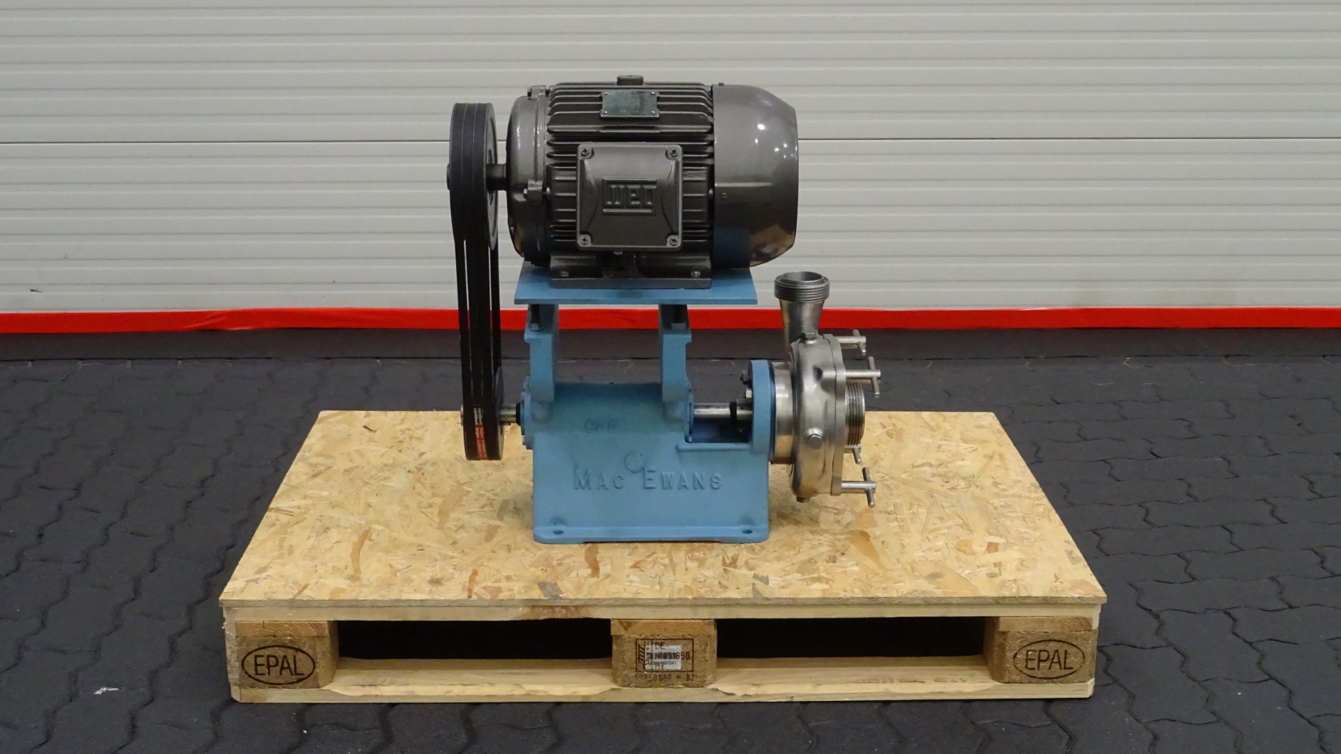 Used Sanitary Centrifugal pump - Mac Ewans CHP