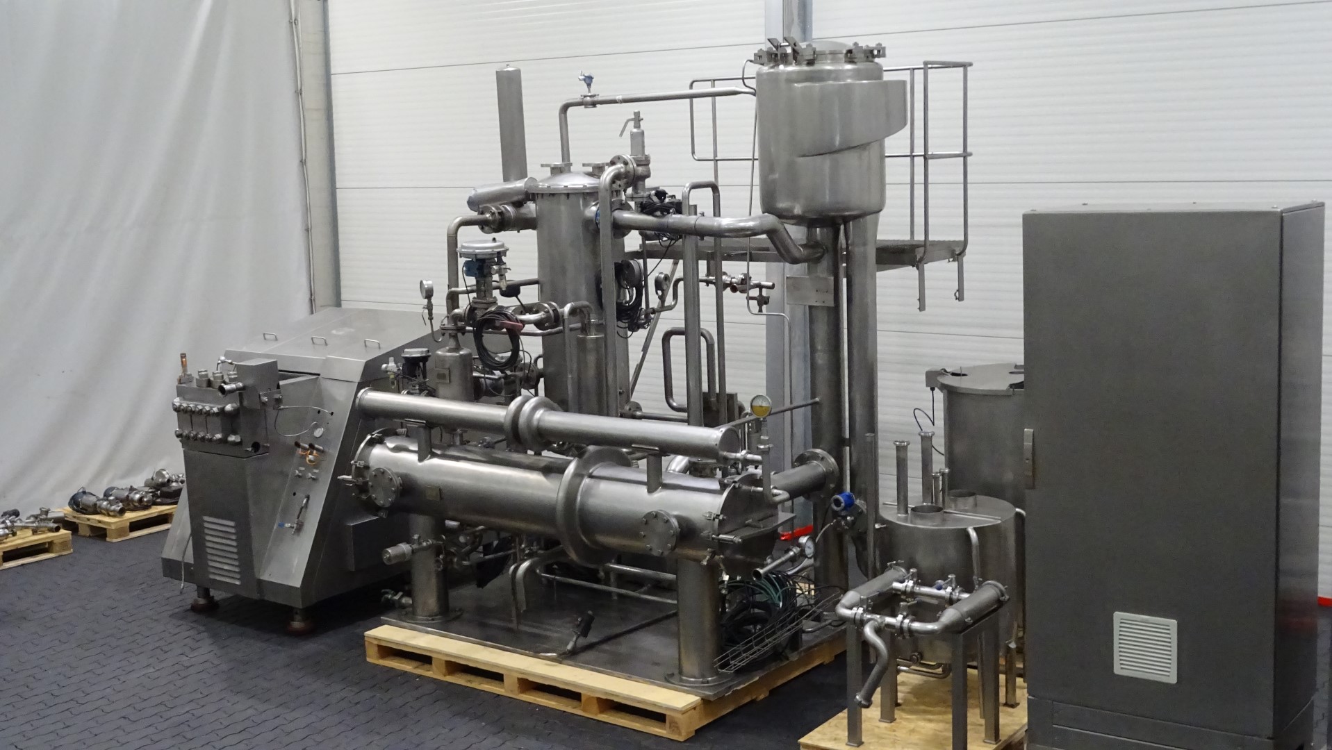Used Direct steam injection (DSI) UHT with aseptic homogeniser - APV DSI + APV Gaulin MC 45-5TPSX