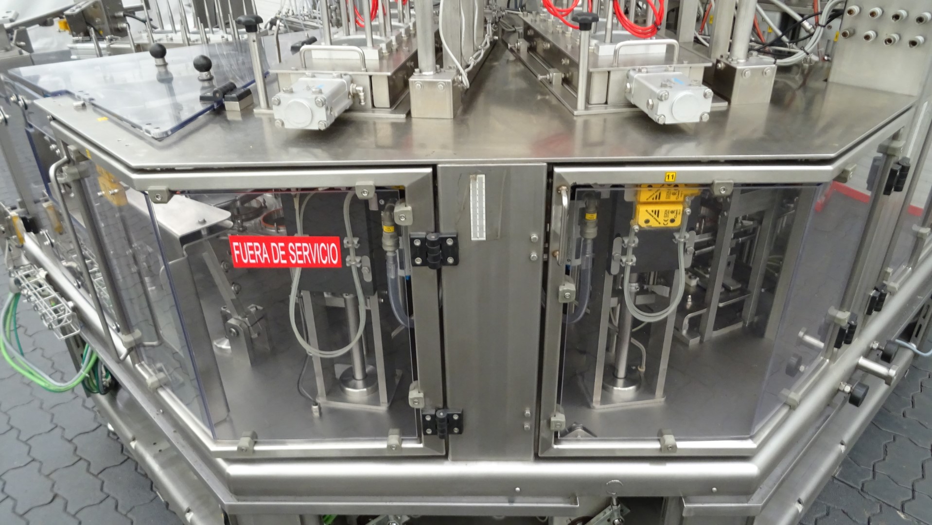 Used Aseptic cup filling, sealing and snap cap machine - Waldner Dosomat 16.6AS