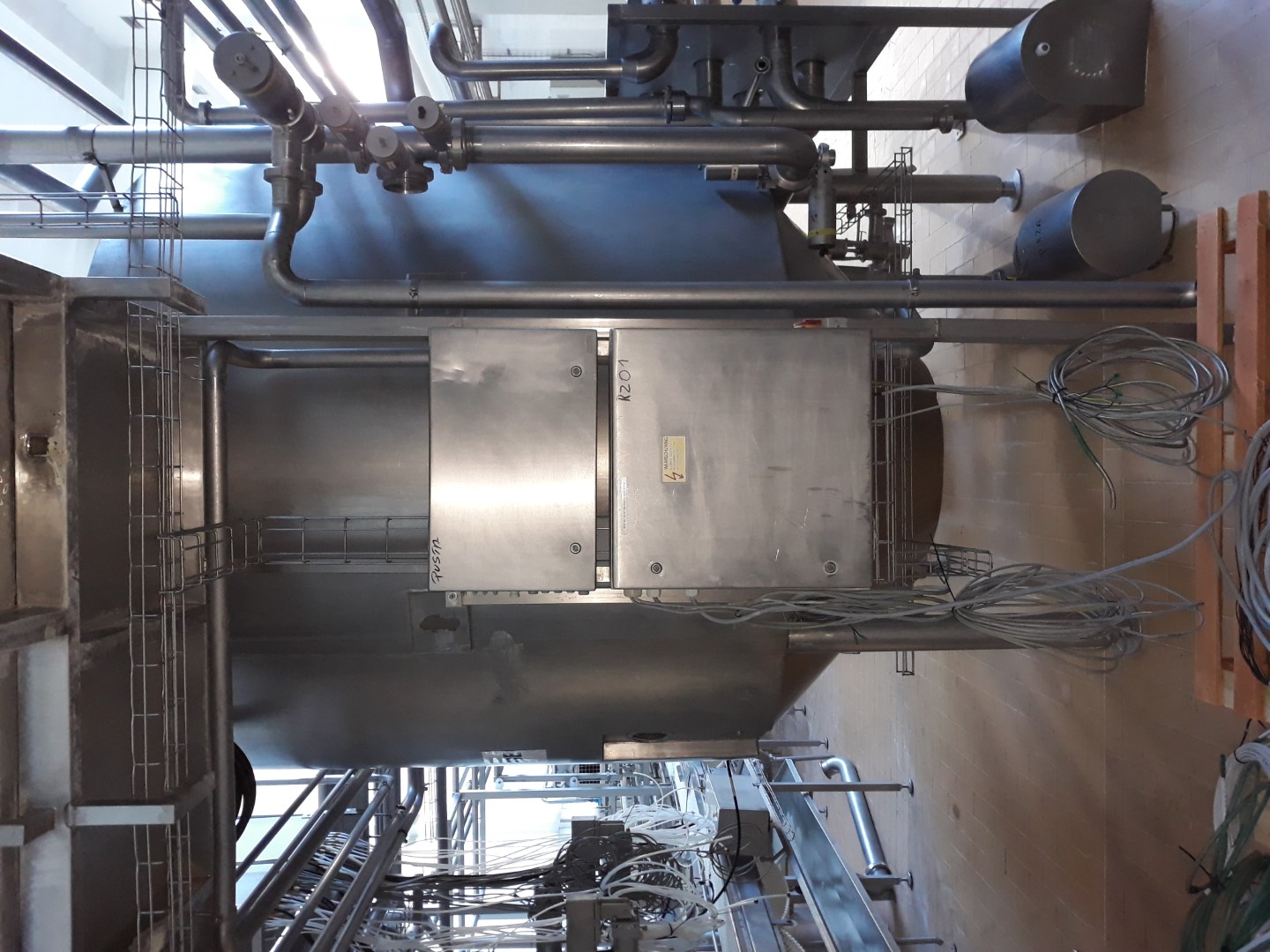 Used Gouda Euroblock Cheese Plant for 100.000 liter of milk per day - 10.000 kg of Gouda cheese per day