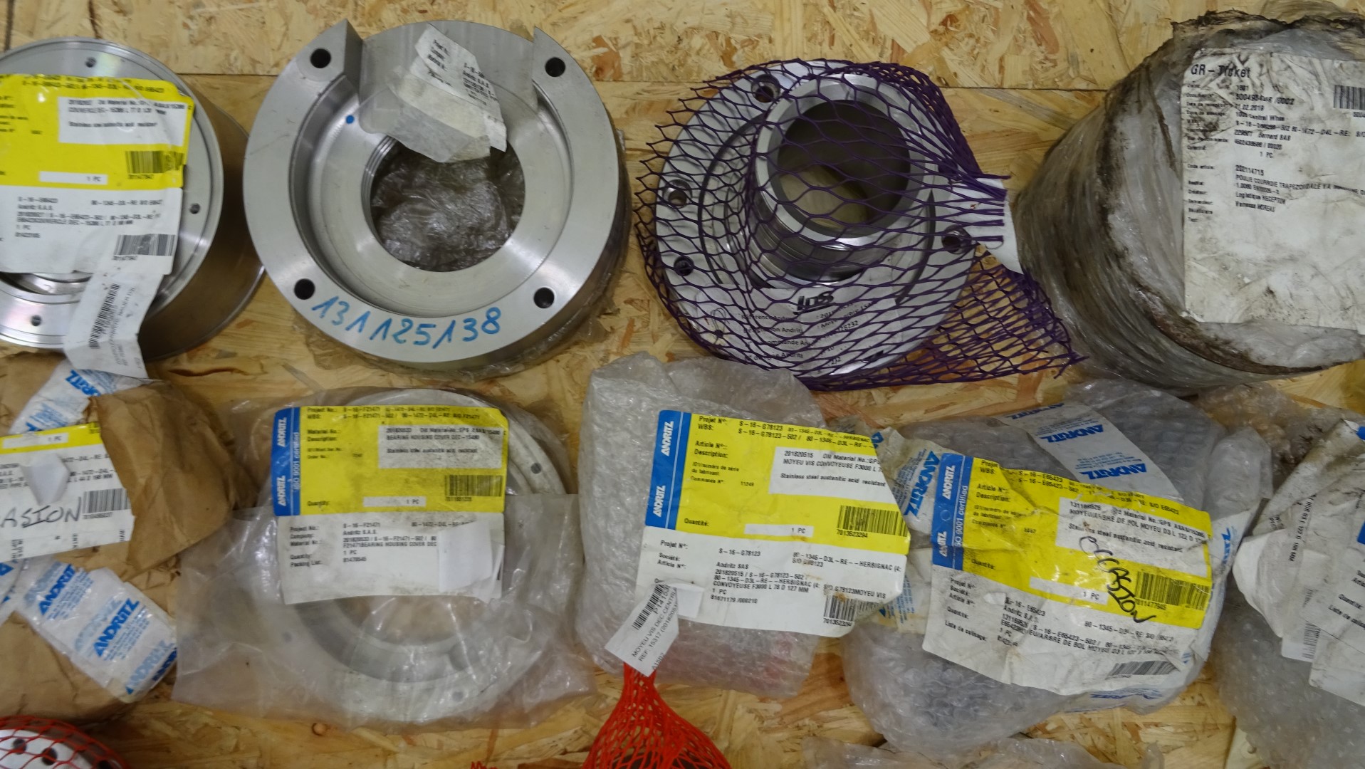 Used Big lot of Andritz Decanter Centrifuge spare parts