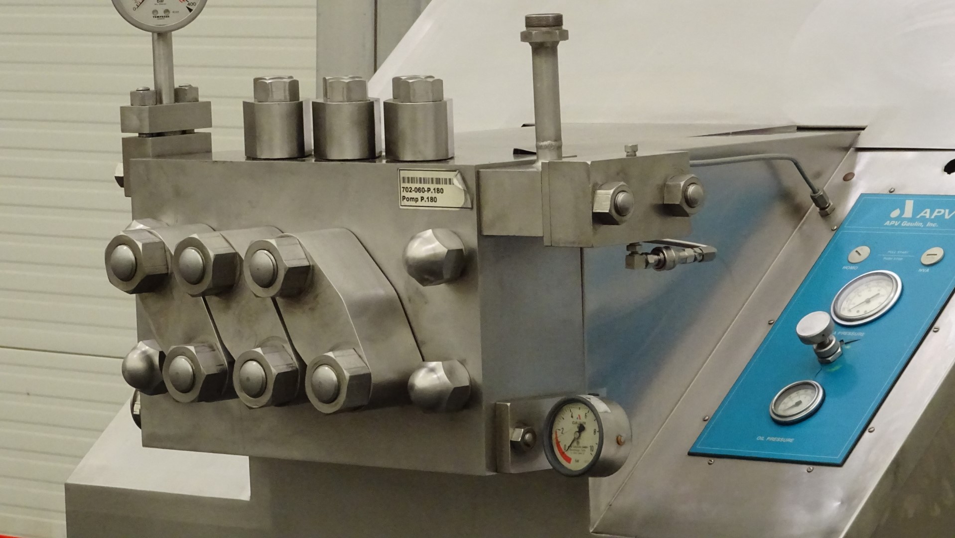 Used High Pressure Homogeniser - APV Gaulin MS 18-6TPS