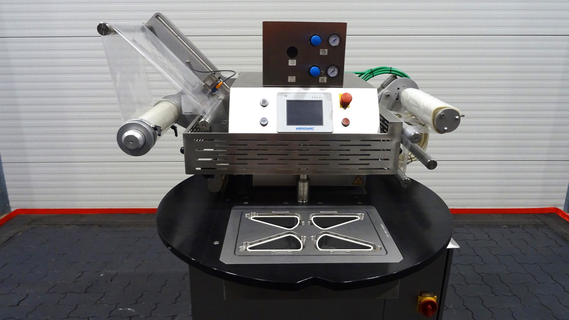 Used Semi-automatic Tray Sealer - Variovac Rotarius VG