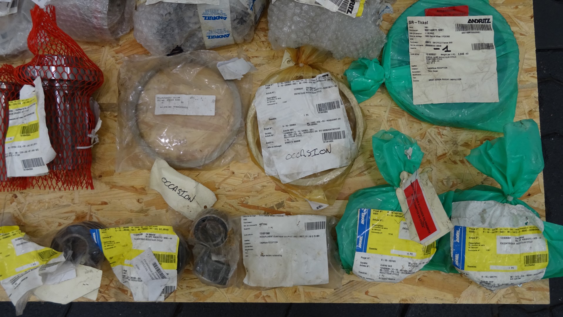 Used Big lot of Andritz Decanter Centrifuge spare parts