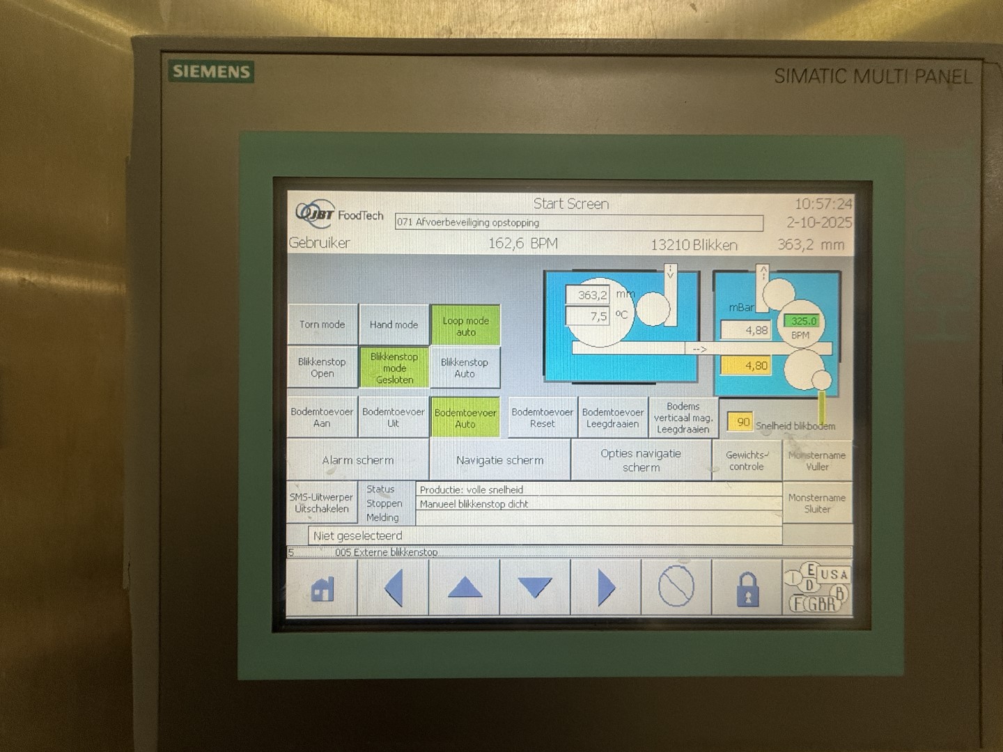 Used Complete can filling and closing line for liquids (nutrition) in 250 gram aluminium cans
