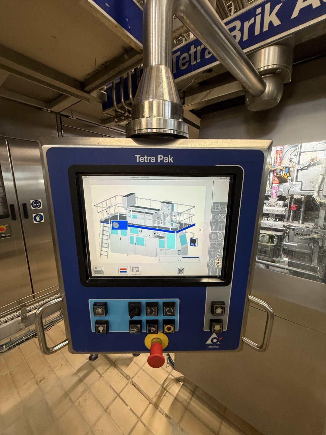 Used Aseptic Carton Filling Line: Tetra Pak TBA/19 - 30 V - 200 ml Slim + Easy Ride + TSA 21 + CBP 70