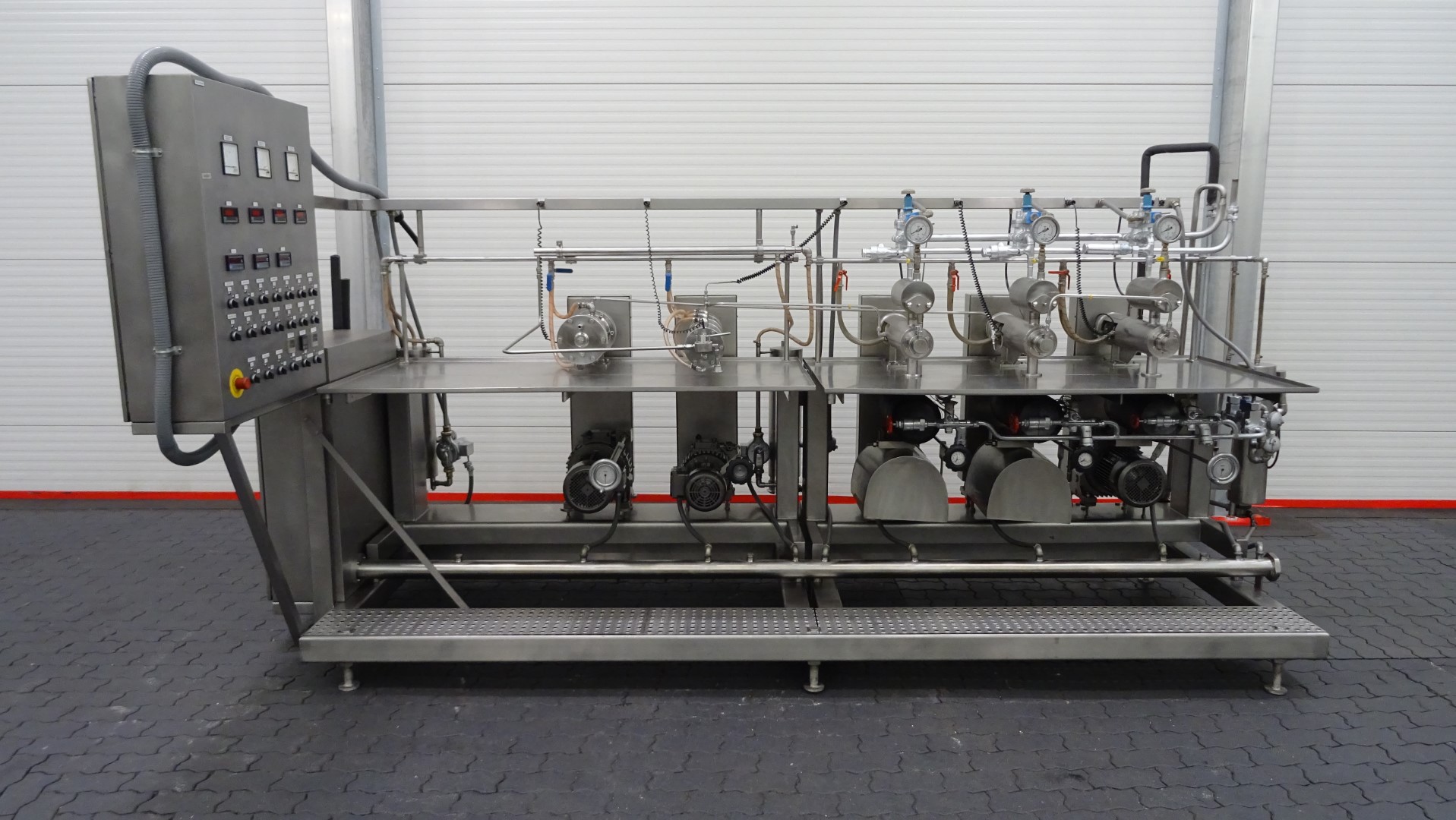 Used Margarine Pilot Plant - Gerstenberg & Agger HP Pump + Perfector 3x57 + Pin rotor + Inverter and Cooling Unit R22