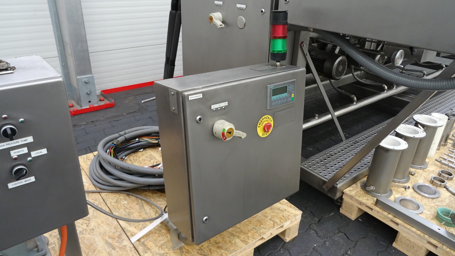 Used Margarine Pilot Plant - Gerstenberg & Agger HP Pump + Perfector 3x57 + Pin rotor + Inverter and Cooling Unit R22