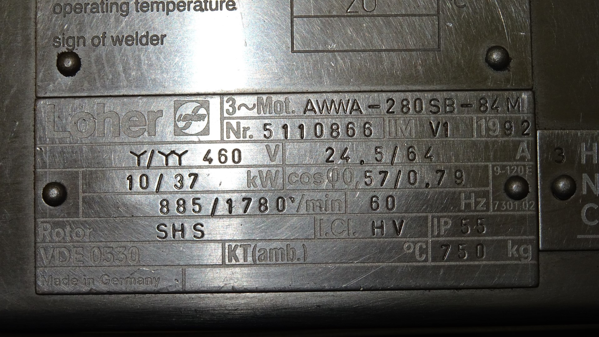 Used Incomplete Cream Separator GEA Westfalia MSD 300-01-777 (without bowl)