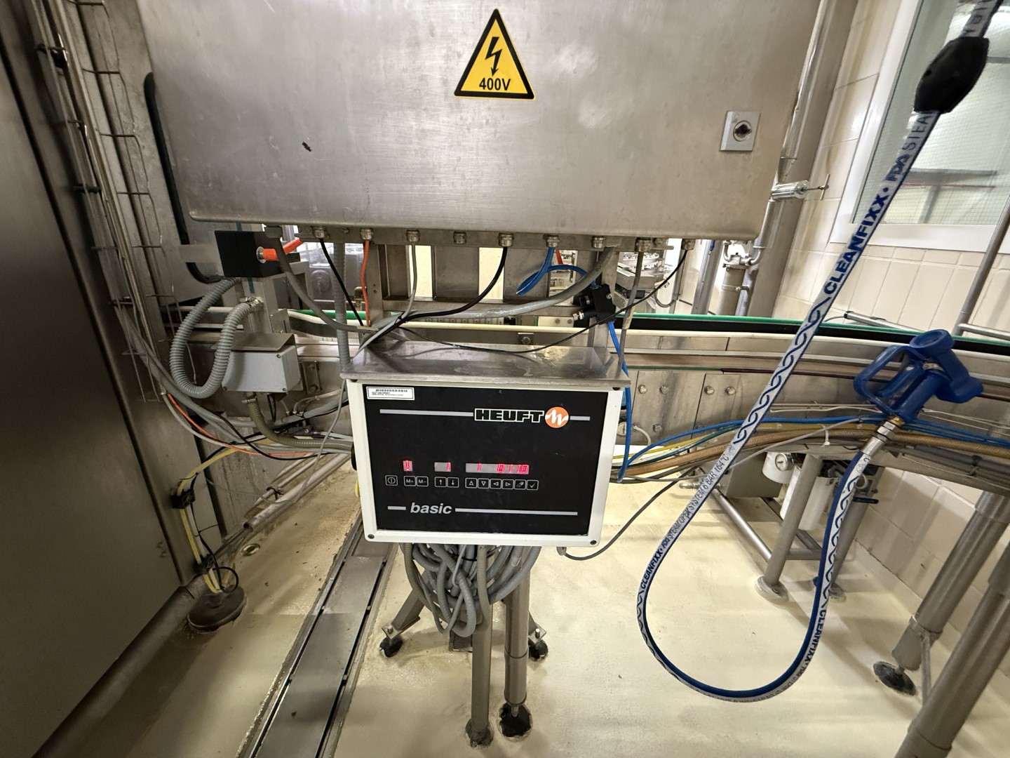 Used Complete can filling and closing line for liquids (nutrition) in 250 gram aluminium cans