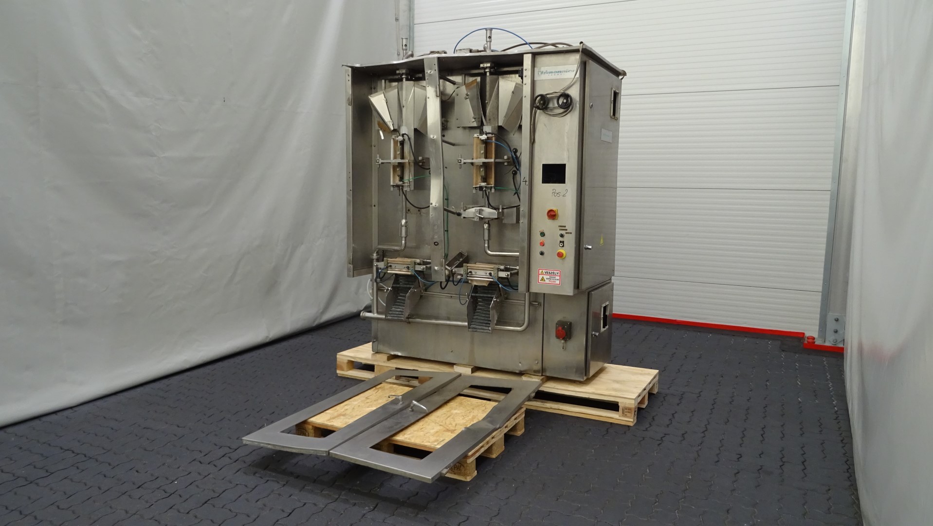 Used Incomplete Automatic Double Head Vertical Form / Fill / Seal Machine (Vertical FFS) - Thimonnier M 3200