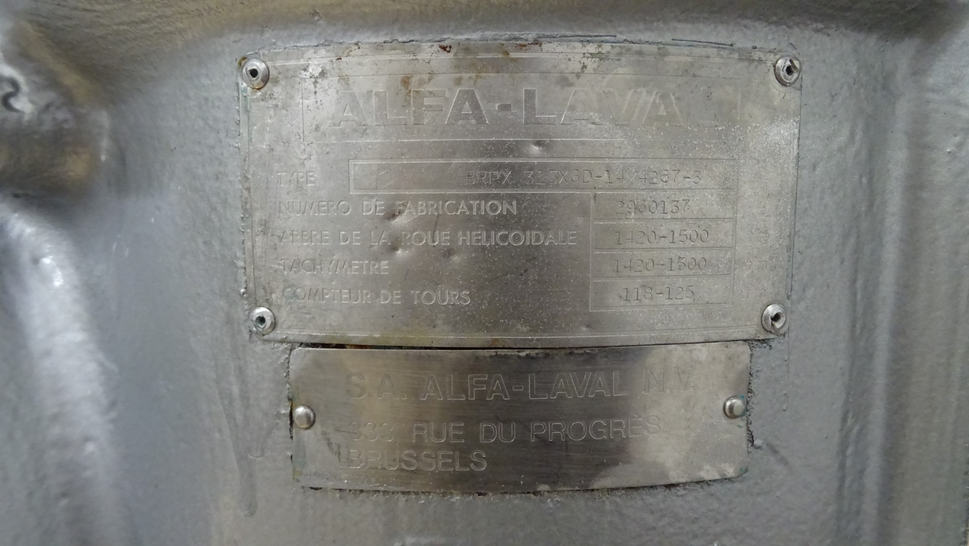 Used Butter oil separator Alfa Laval BRPX 313 XGD-14/4267-3