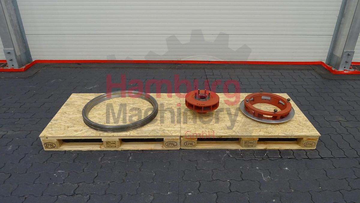 Used Lockring and motor adapter parts Alfa Laval MRPX 318 Separator