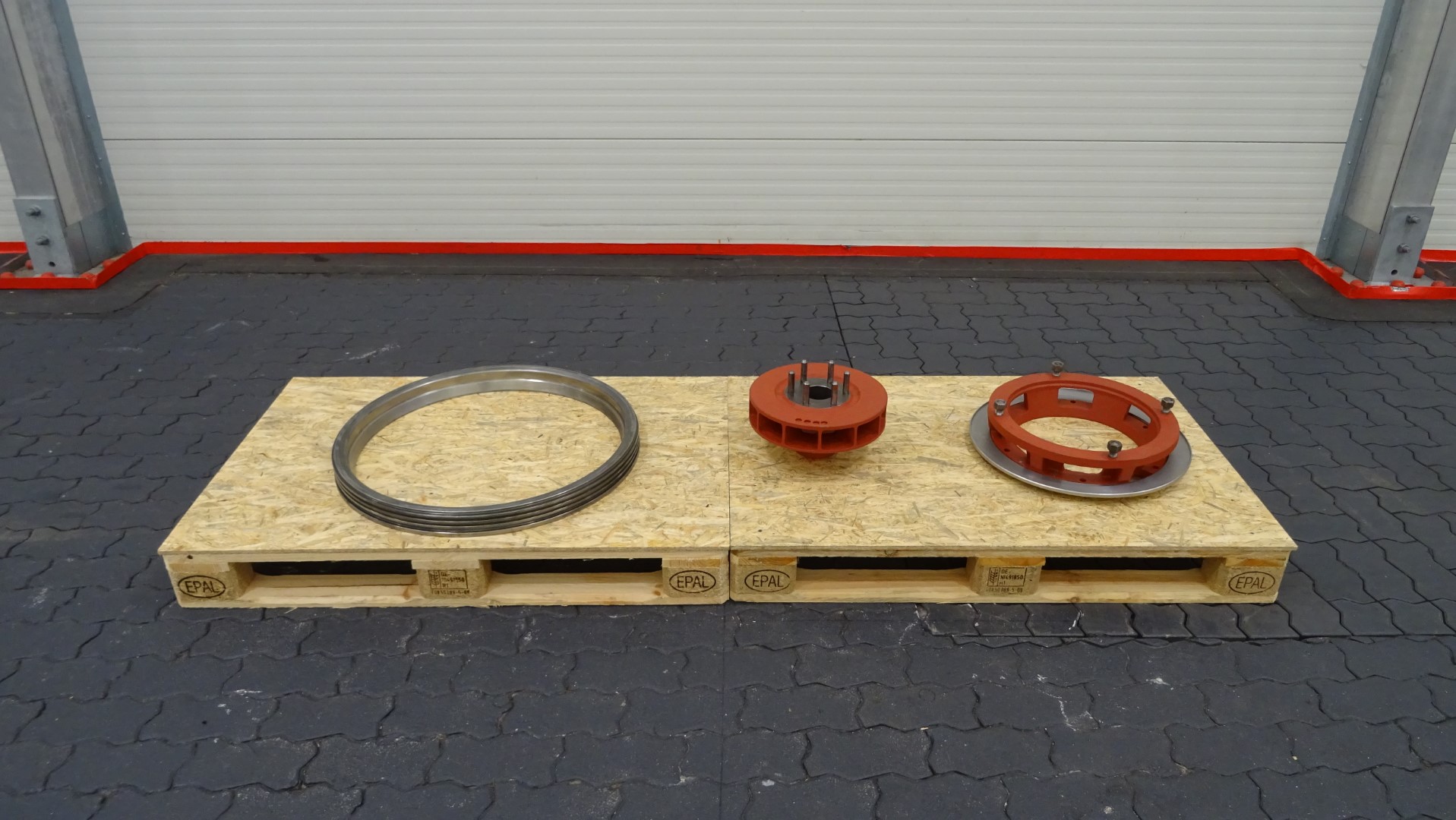 Used Lockring and motor adapter parts Alfa Laval MRPX 318 Separator