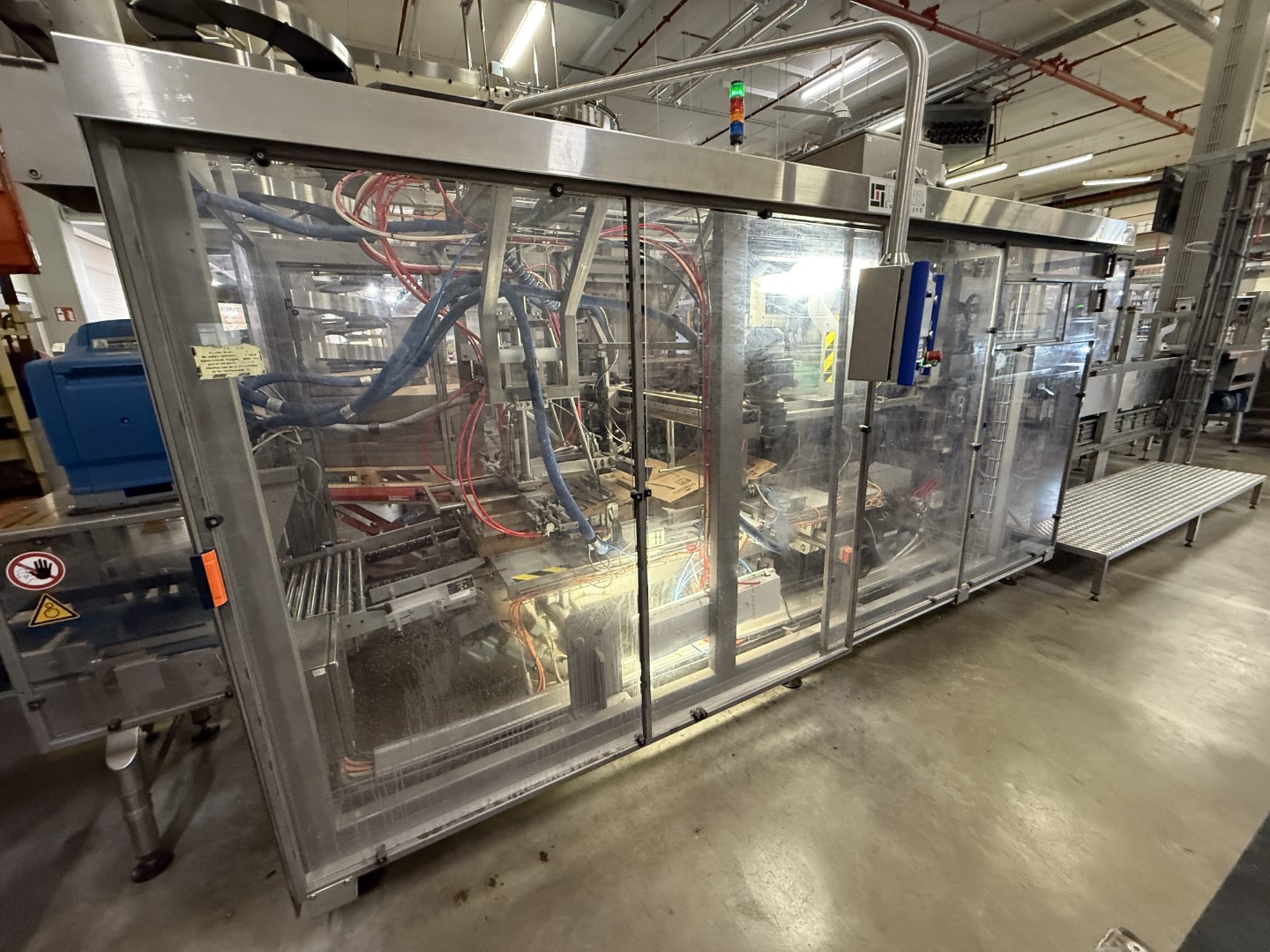 Used Complete can filling and closing line for liquids (nutrition) in 250 gram aluminium cans