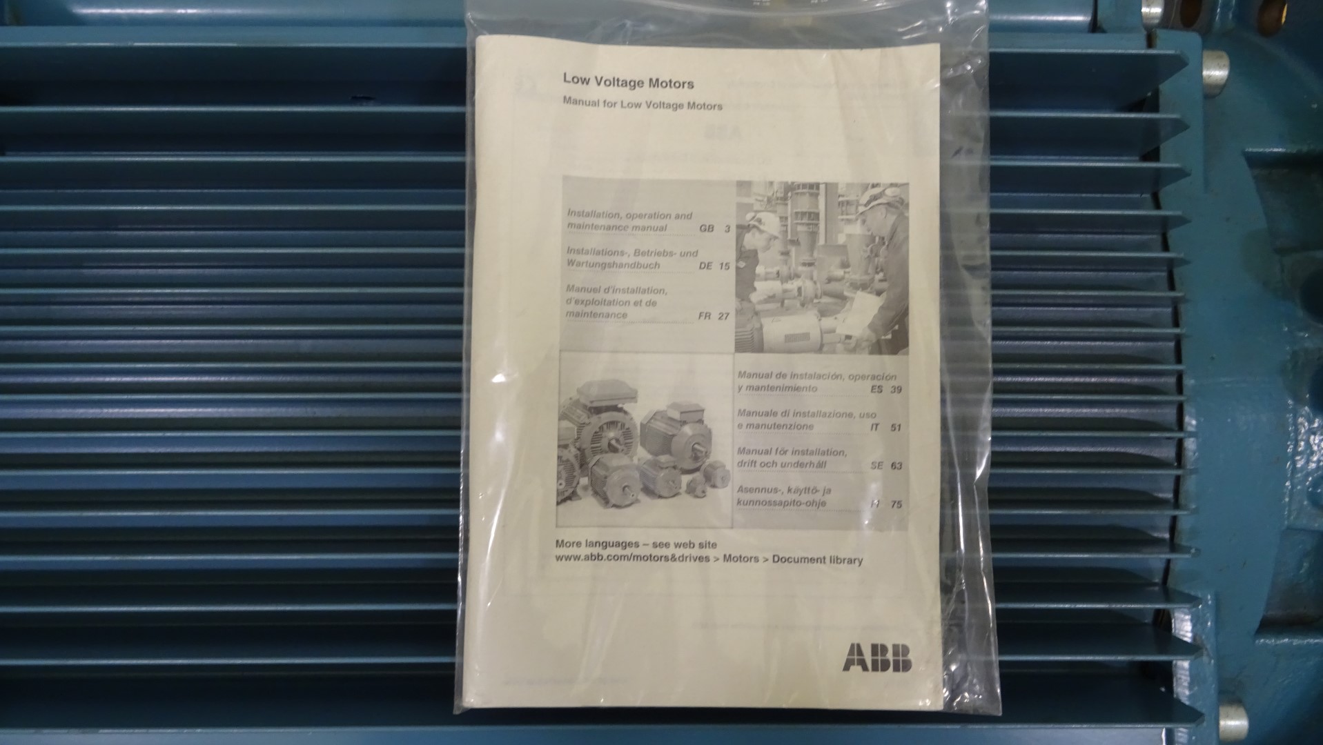 Used Motor - ABB - 25 kW - Alfa Laval / Tetra Pak