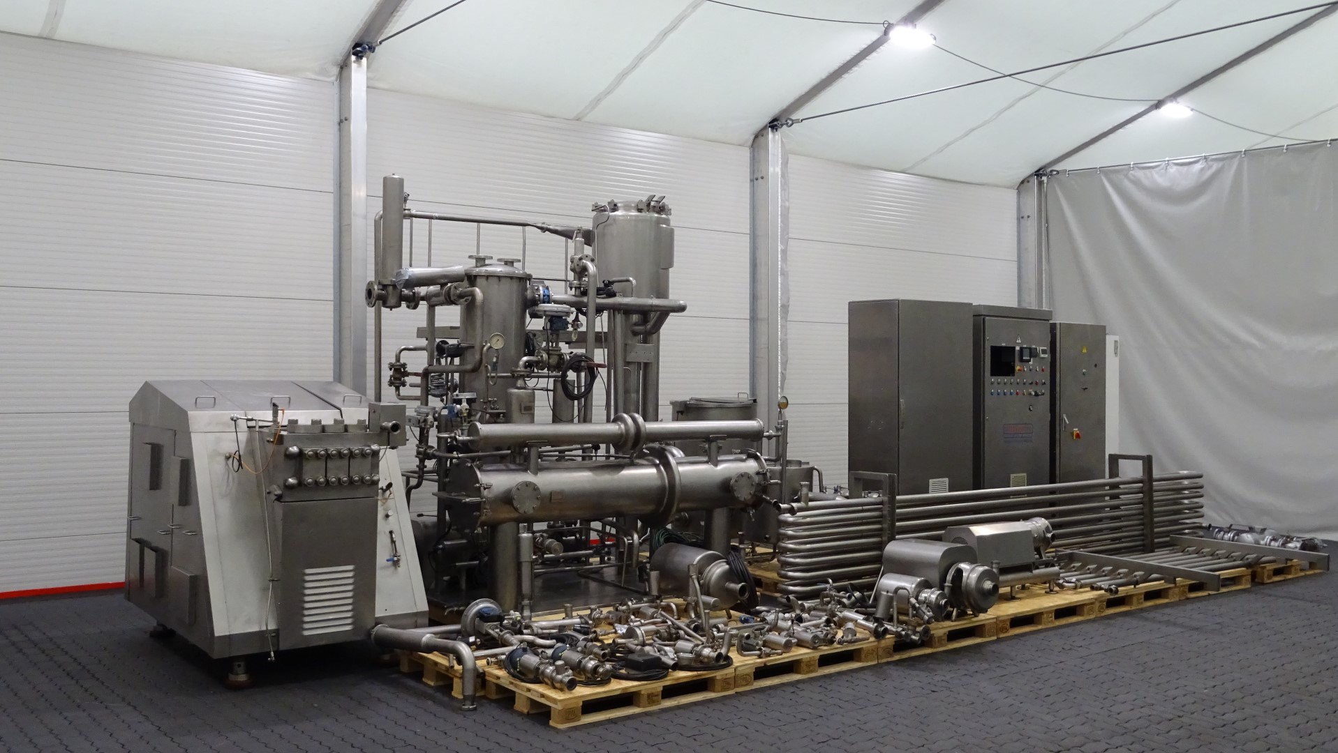 Used Direct steam injection (DSI) UHT with aseptic homogeniser - APV DSI + APV Gaulin MC 45-5TPSX
