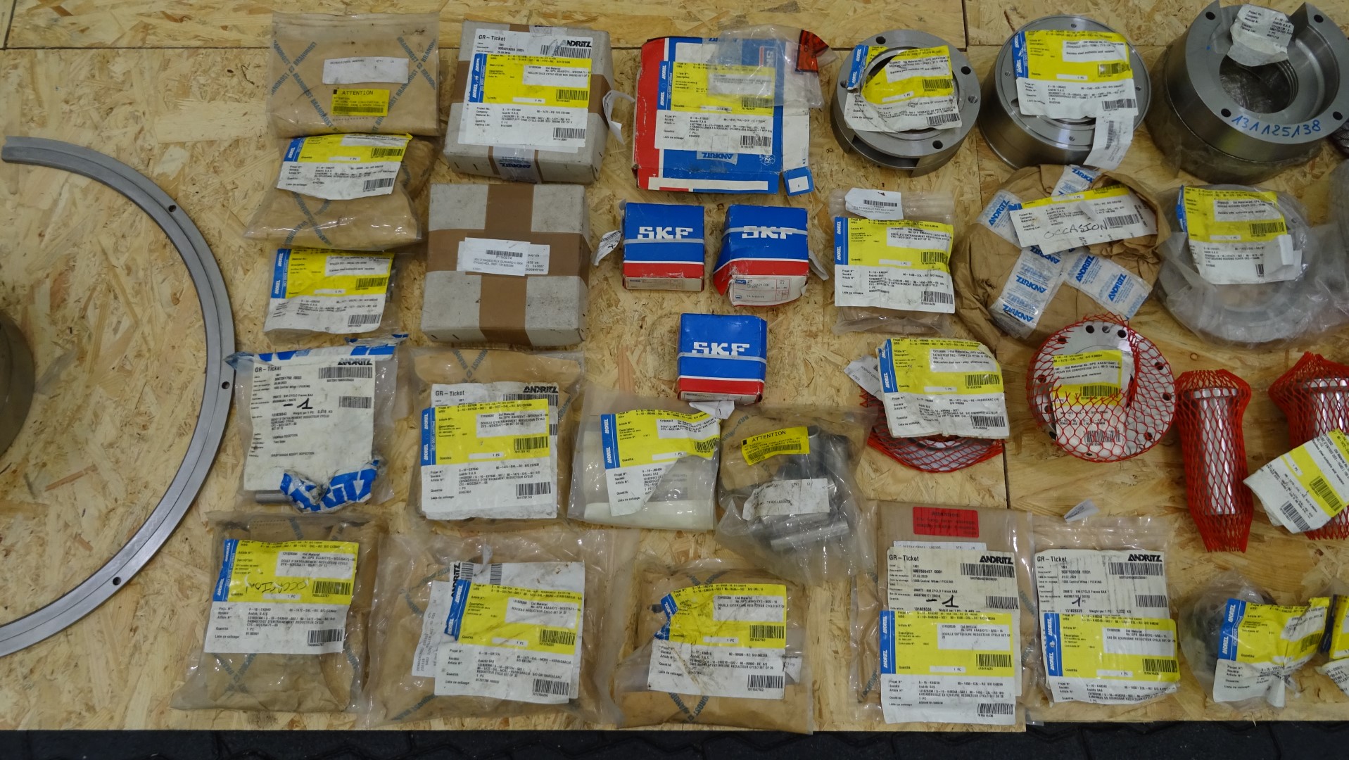 Used Big lot of Andritz Decanter Centrifuge spare parts