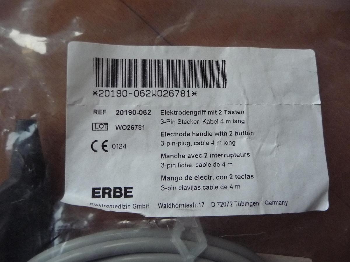 Erbe 20190-062, Elektroden Handgriff mit 2Tasten