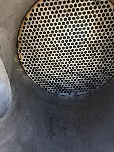 Used Used Melter approximately 1004 sq. ft. vertical 316L stainless steel shell and tube heat exchanger