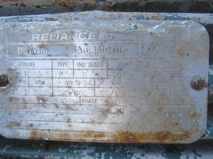 Used Pump, Centrif., 10 HP, S/st, Crepaco (2) #S739634