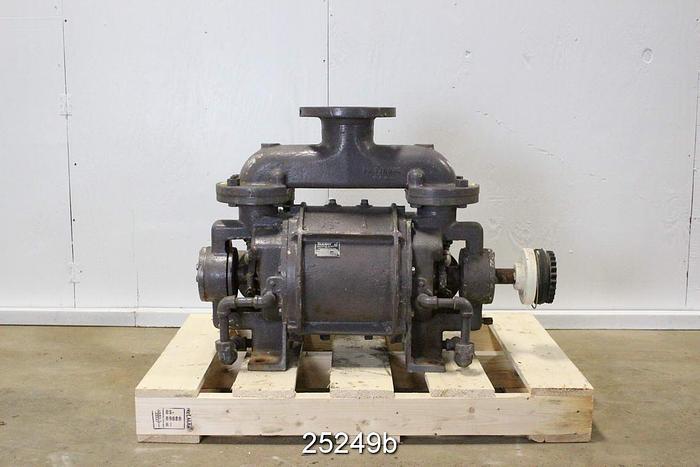 Used Nash CL302 Vacuum Pump, Cast Iron Casing, Cones And Rotor. #25249
