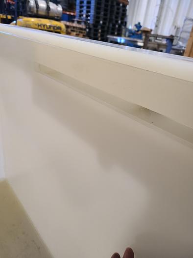 Used Polypro Tank Counter Flow Rinse side and bottom support 70" x 28" x 29" Removable Partition - LARRY PLEASE CHECK DEMENTIONS