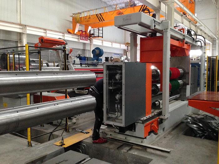 Used F&P 1850x4mm Slitting + Packaging Line (New) #4344