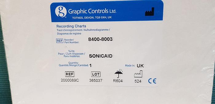 Neu Sonicaid (REF: 8400-8003) EKG Papier