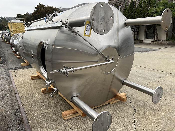 Used Tank, 1,550 Gallon, Stainless Steel, Jacket, 50 BBL Brite Tank, #S744692