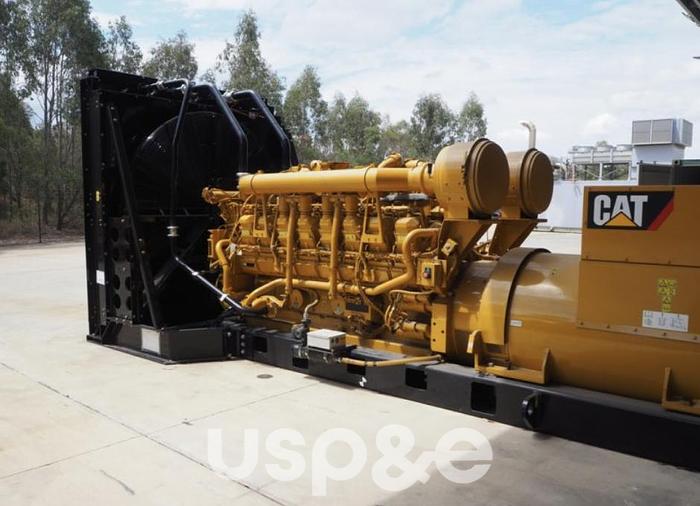 Used 1.6 MW 2011 Used Caterpillar 3516 Diesel Generator Set