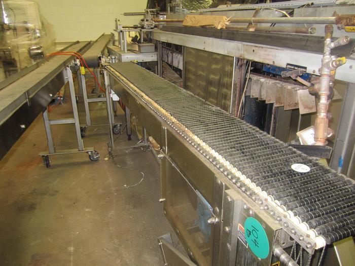 Used SHUTTLEWORTH STAINLESS STEEL CONVEYOR 105"L