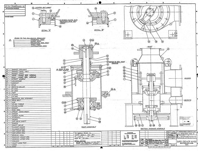 Used Bird Escher Wyss AXIGUARD 3 Pressure Screen, Axiguard 3, Two Foil Rotor, 0.078" Holes #26389