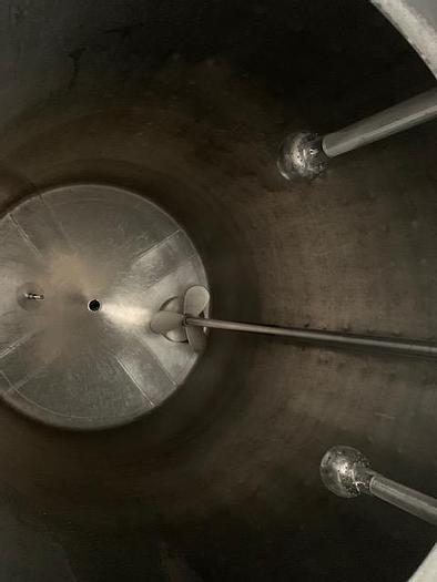 Used 600 liters rustfri procestank