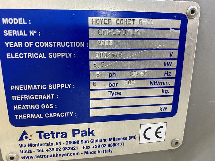 Used Tetra Pak Hoyer Comet R-C1 Filling machine